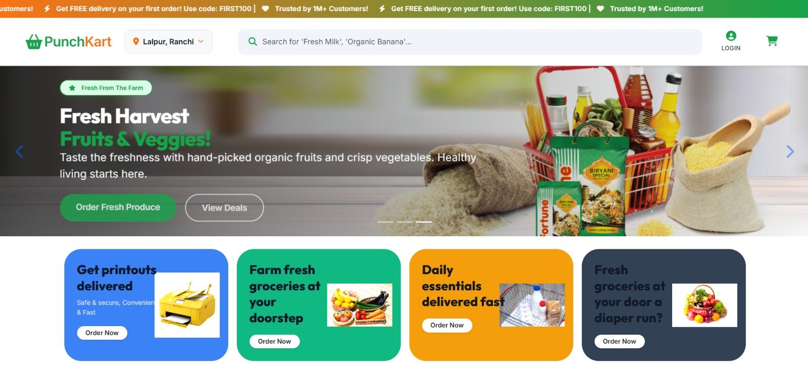 PunchKart – Multi-Vendor E-Commerce Shopping Platform